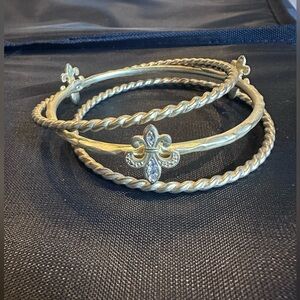 Women’s Vintage Estate Gold toned Bracelet Trio